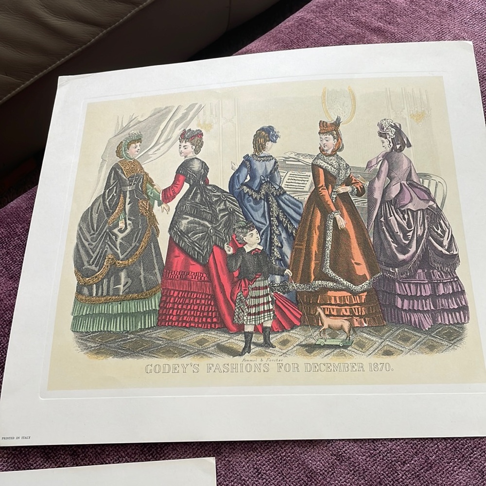 Antique fashion proofs
